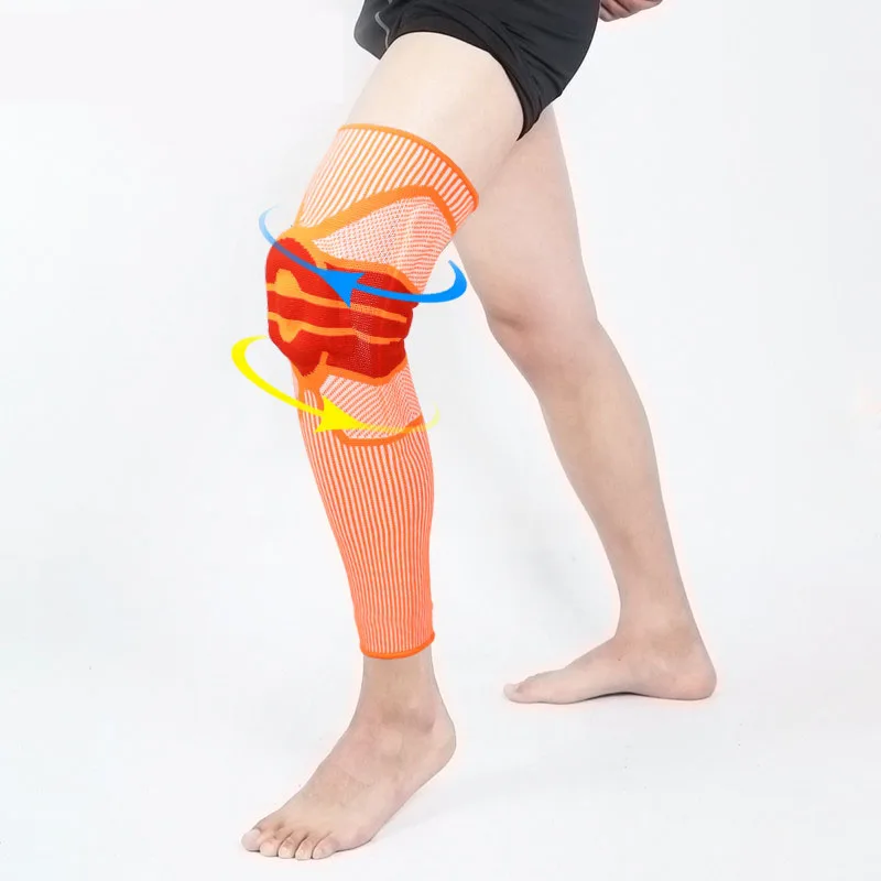 Эластичные баскетбольные наколенники поддержка силиконовый мягкий наколенник