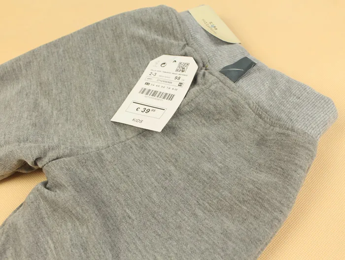 Оптовая продажа 6 шт./лот джинсы для маленьких девочек сезон осень-зима теплые