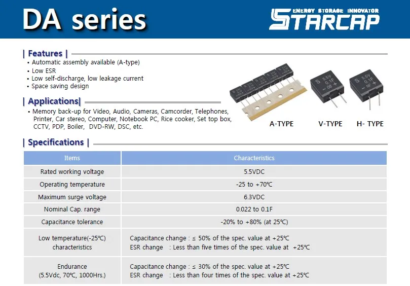 Супер конденсатор фарад конденсатор 5,5 V 0.047F что 40007 одна тысяча microfarads