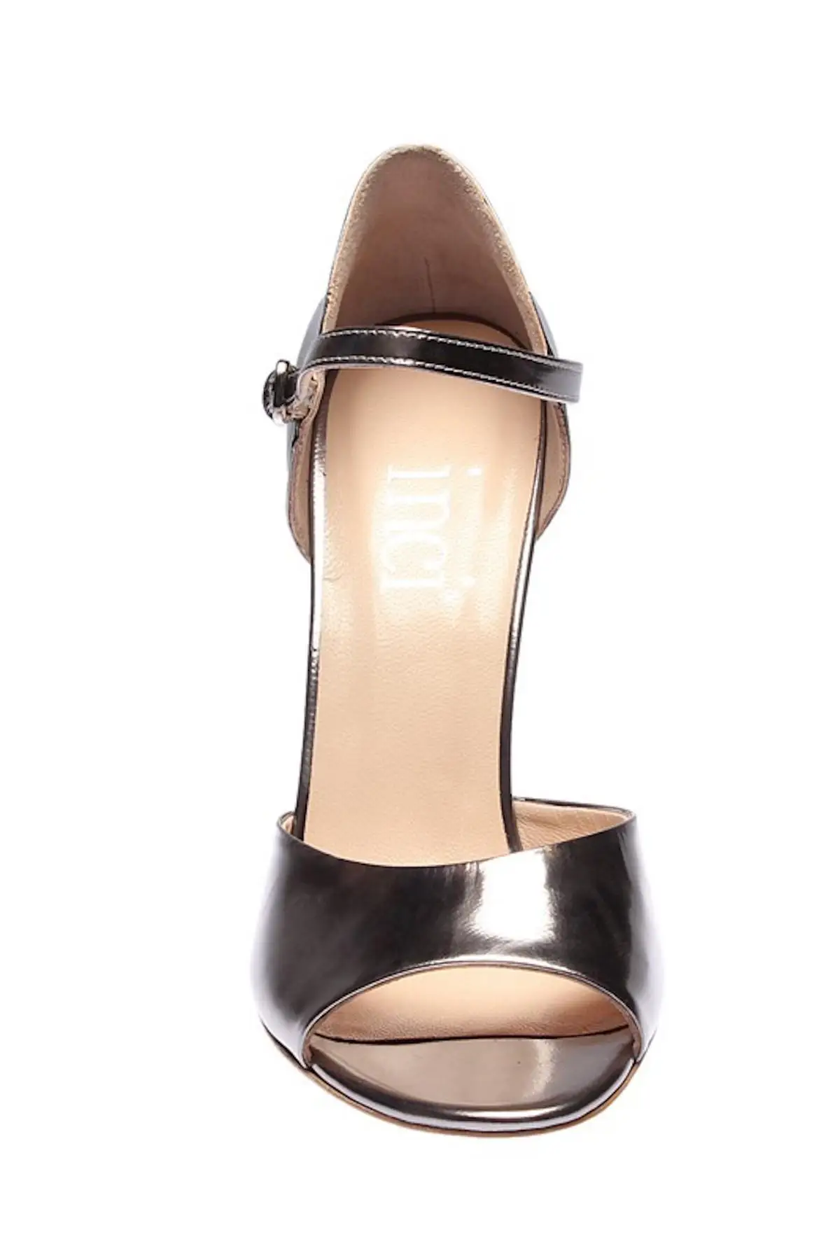 Pearl Genuine Leather Dark Anthracite Women Heels Shoes 120120208018 | Обувь