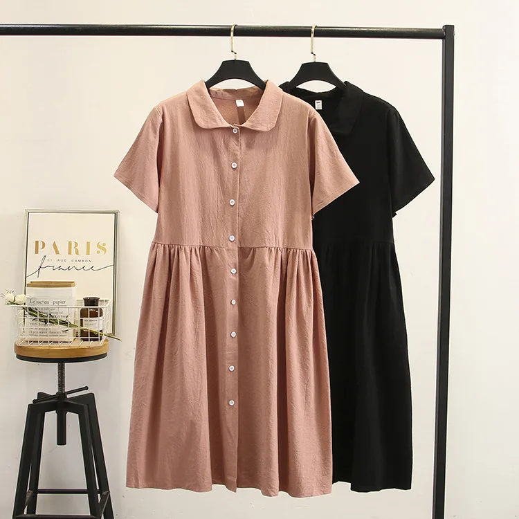 Повседневные платья размера плюс 2019 Летняя женская одежда модное приталенное