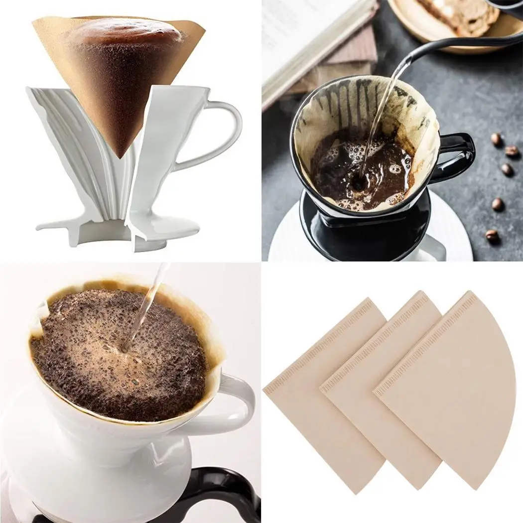 Прочный практичный портативный твердый одноразовый для кофе 3 4 чашки фильтры