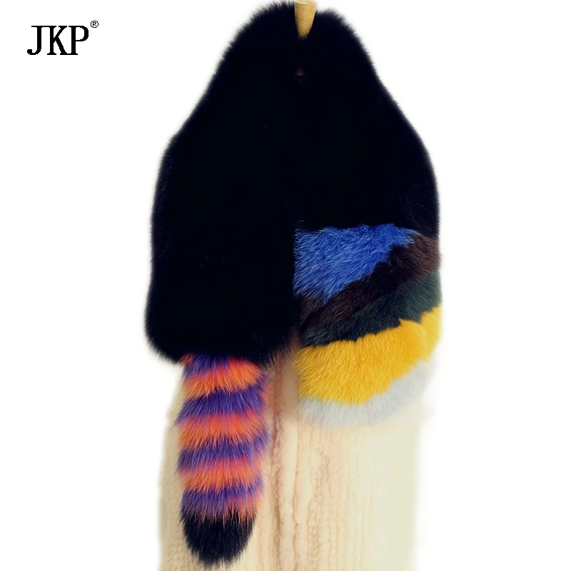 Модный стильный женский зимний теплый шарф роскошный длинный из натурального