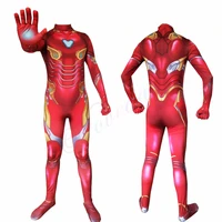 the iron man costume men adult superhero jumpsuit party clothes halloween costumes for kids