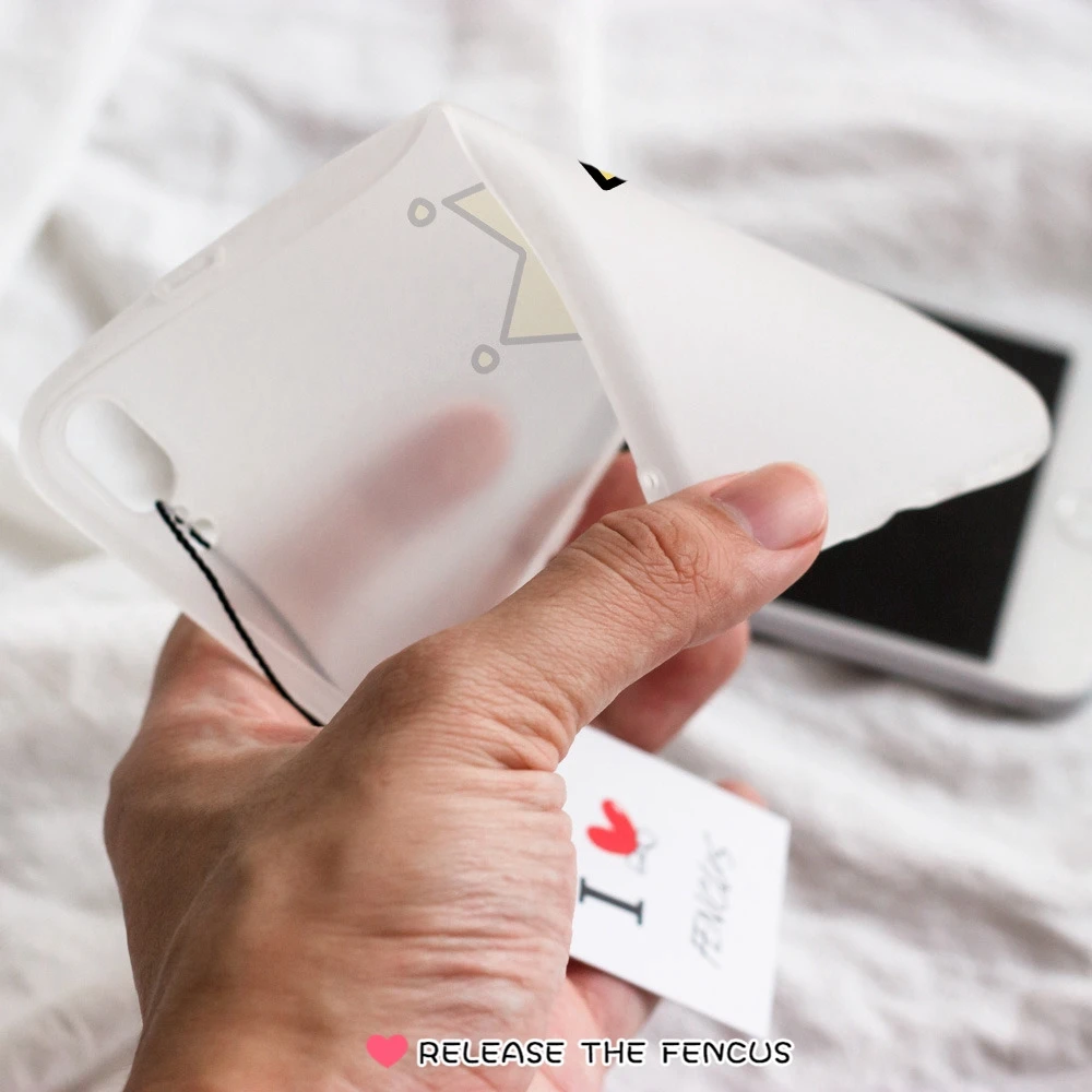 ФЕНКУС для Oppo A33 A37 NEO 7 9 A39 A57 R9 R9s Plus F1 F3 Чехол для телефона Письмо Королева Мягкий Милый Матовый чехол