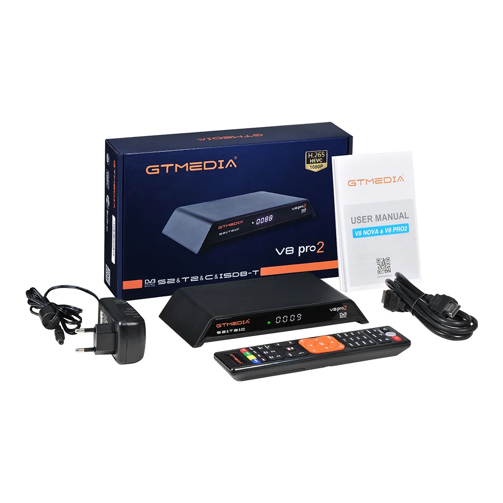 Комбинированный ресивер GTMedia V8 Pro2 с поддержкой H.265 CS CCCamd Newcamd Powervu Biss Wi Fi RJ45