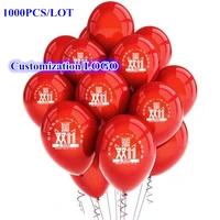 1000pcslot custom balloons printing customized ballons with logo print advertise balloons blanco globos fast ship by ems dhl