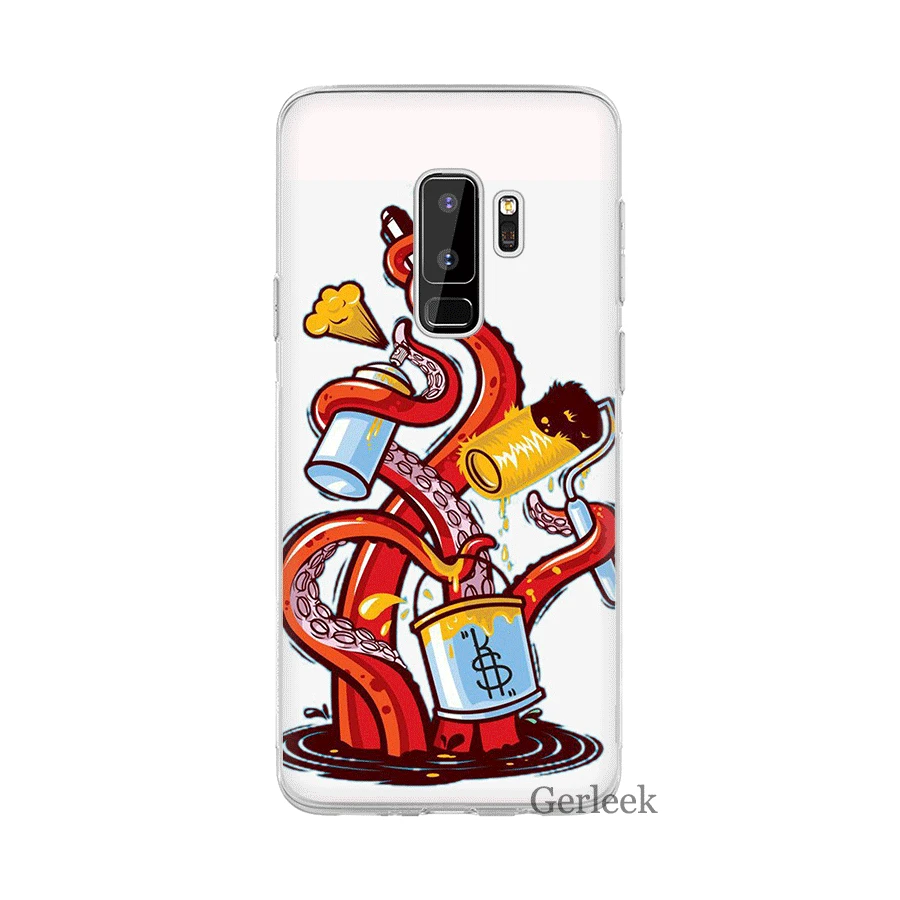 Чехол Desxz Blue Sea Octopus для Samsung Galaxy J1 J2 J3 J5 J7 J6 Prime Жесткий сумка|Чехлы-накладки| |