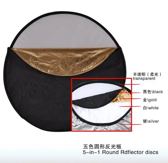 

Nicefoto SR-5-42 5 in 1 Photo Umbrella Reflector 107cm for Photography