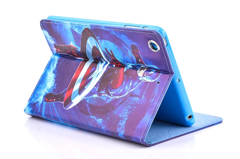 Чехол для Apple Ipad Mini 1 2 3 Планшеты случае мультфильм супер человек-паук Книга Флип PU кожаный чехол подставка милые дети мальчик Обложка сумка