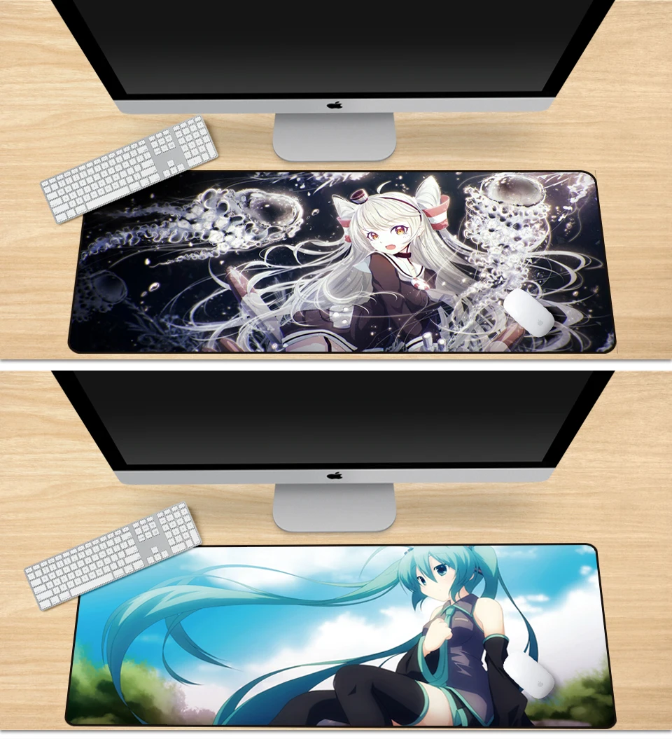 XL 900x400x2 мм сексуальный коврик для мыши с аниме для ноутбука, ноутбука, планшета, игровой коврик для мыши с замком, офисный нескользящий коврик для мыши