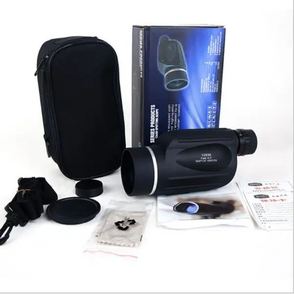 

13x50 binoculars with rangefinder waterproof telescope distance meter type monocular outdoor binoculars 114m/1000m bird watching