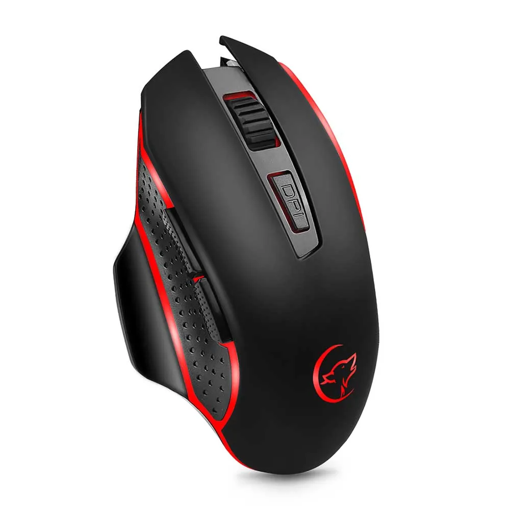 G821 игровая мышь, беспроводная мышь, регулируемая, 2400 dpi, оптическая компьютерная мышь, 2,4 Гц, Мыши для ПК, ноутбука - Цвет: Черный