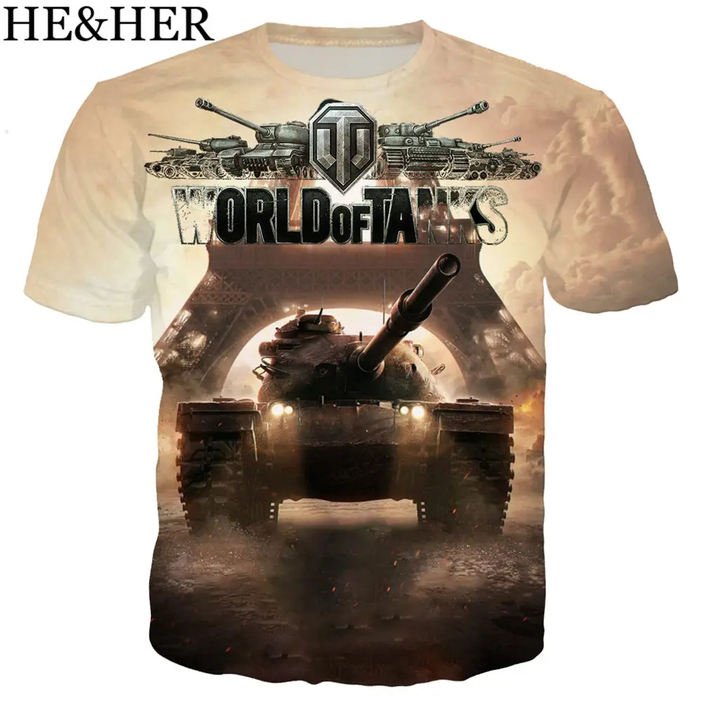 Новейший дизайн, Футболка мужская/женская с 3D принтом игры World Of Tanks, футболки с коротким рукавом в стиле Харадзюку, уличная одежда, топы - Цвет: 9