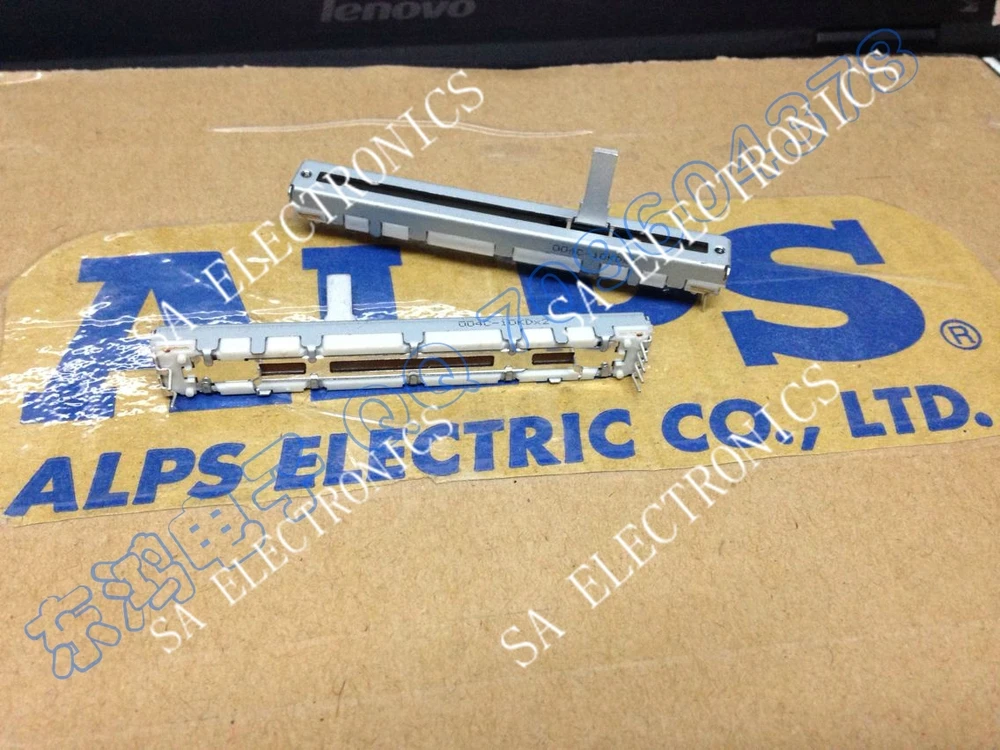 [SA]Japan ALPS7.5 cm slide potentiometers double D10K 15MM shaft--10PCS/LOT