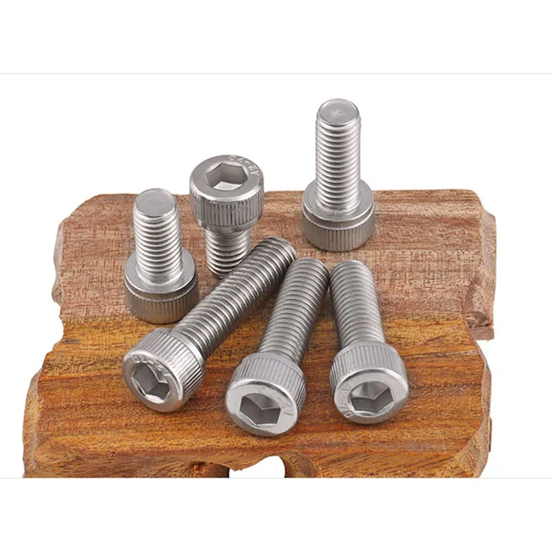 

M3 M4 M5 304 Stainless Steel Hex screw Cup Head Screw Screw Bolt Fastener LengThening 50 Pcs