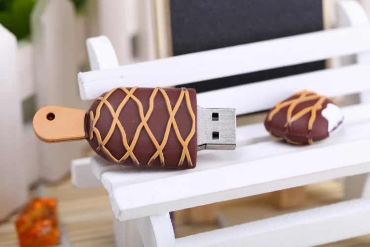 USB флеш накопитель в виде мороженого 64 ГБ 32 16 8 4 Гб 100% реальная емкость карта