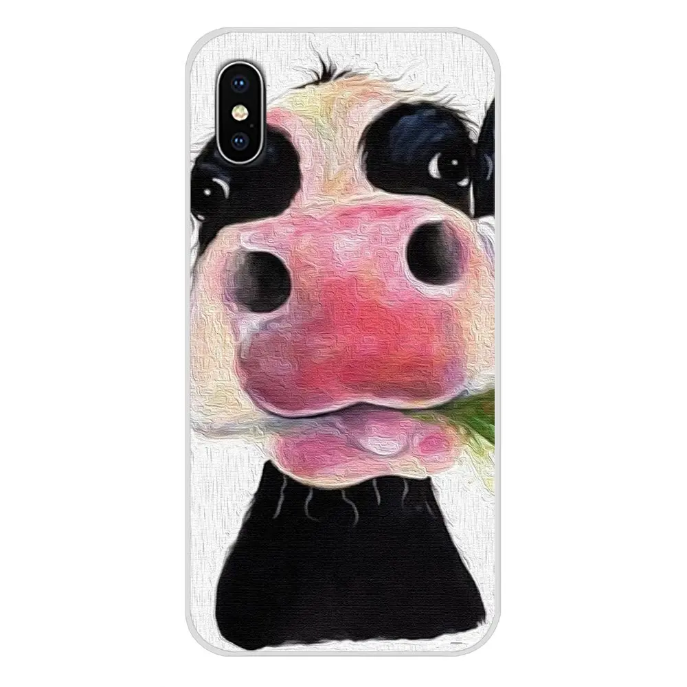 For Xiaomi Redmi Note 6A MI8 Pro S2 A2 Lite Se MIx Max 2 3 Oneplus 6T Accessories Phone Shell Covers Cute Funny cow | Мобильные