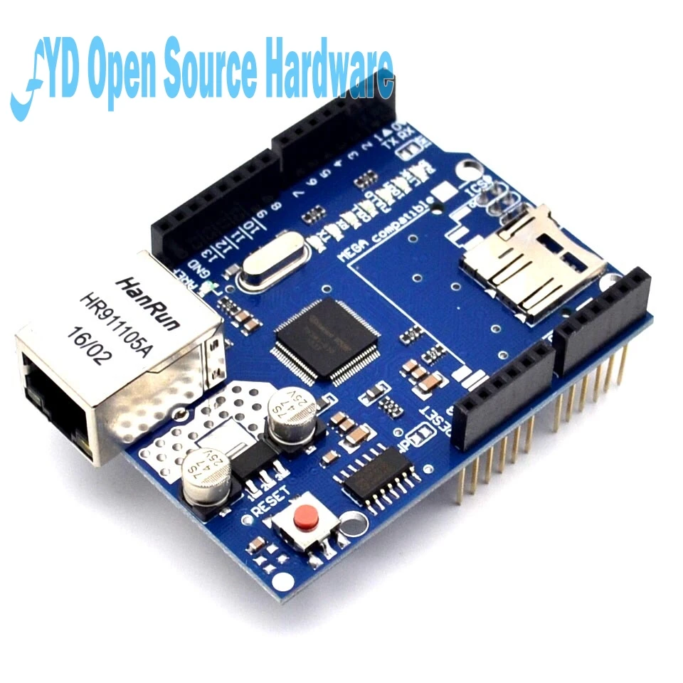 1 шт. Щит Ethernet щит W5100 R3 UNO Mega 2560 1280 328 UNR R3 W5100 макетная плата для arduino