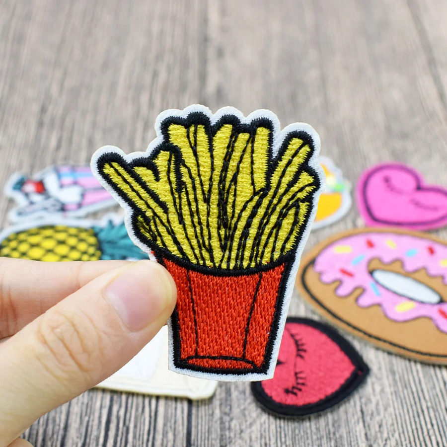8 шт./компл. Модные Смешанные патчи для одежды утюжок на вышитой аппликацией шитья