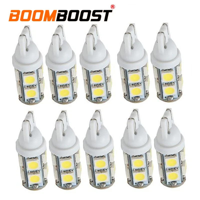 Новое поступление 10 шт. T10 9SMD 5050 Автомобильная ширина лампы безотказный 9