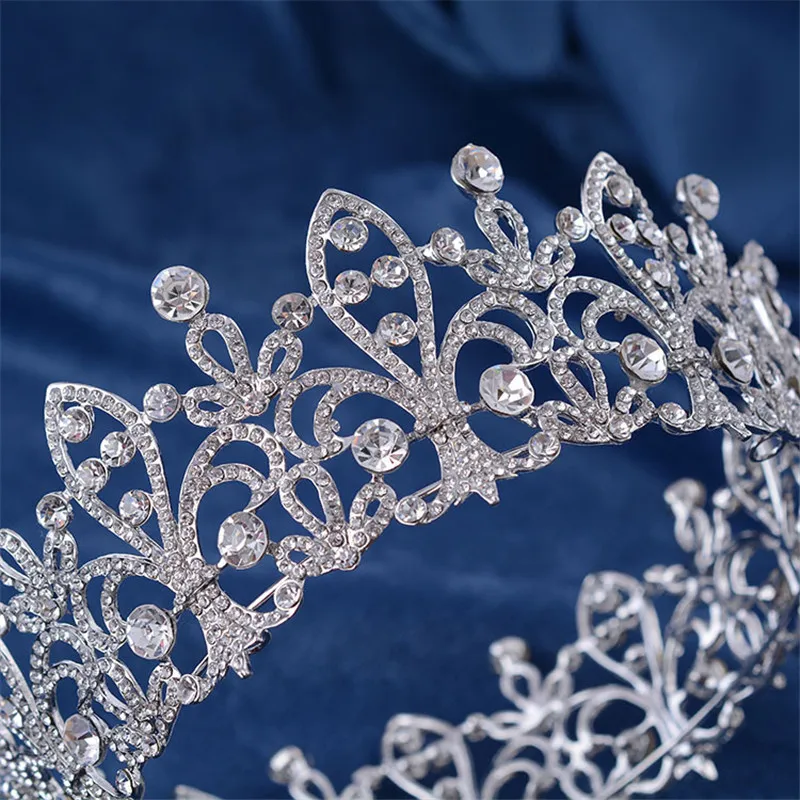 CC диадемы Круглые Hairbands камни циркон винтажные свадебные аксессуары для волос для женщин Свадебные ручной работы бижутерии HG695