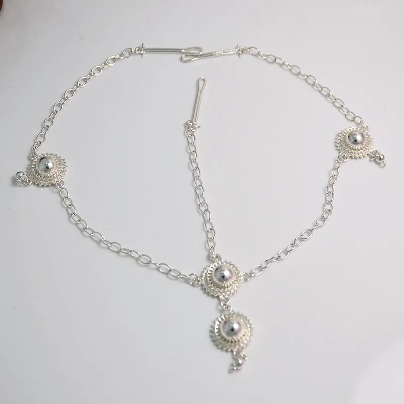 Шамти эфиопские Свадебные ювелирные изделия серебряный цветной головной убор