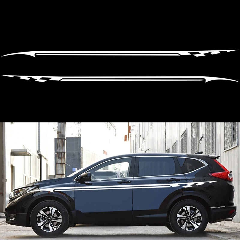 2 шт. длинные виниловые наклейки на боковые кузова автомобиля 350 см | Автомобили и