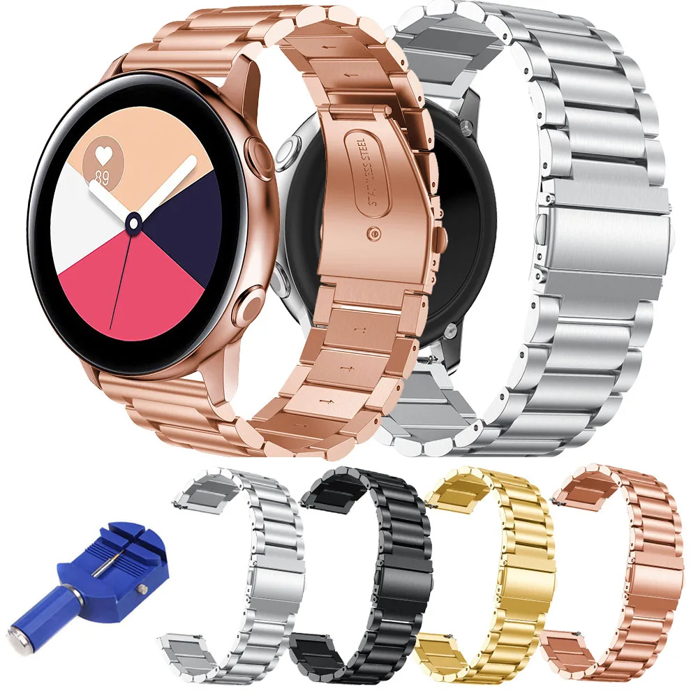 Браслет из нержавеющей стали 316L для Samsung Galaxy Watch Active браслет с металлическими