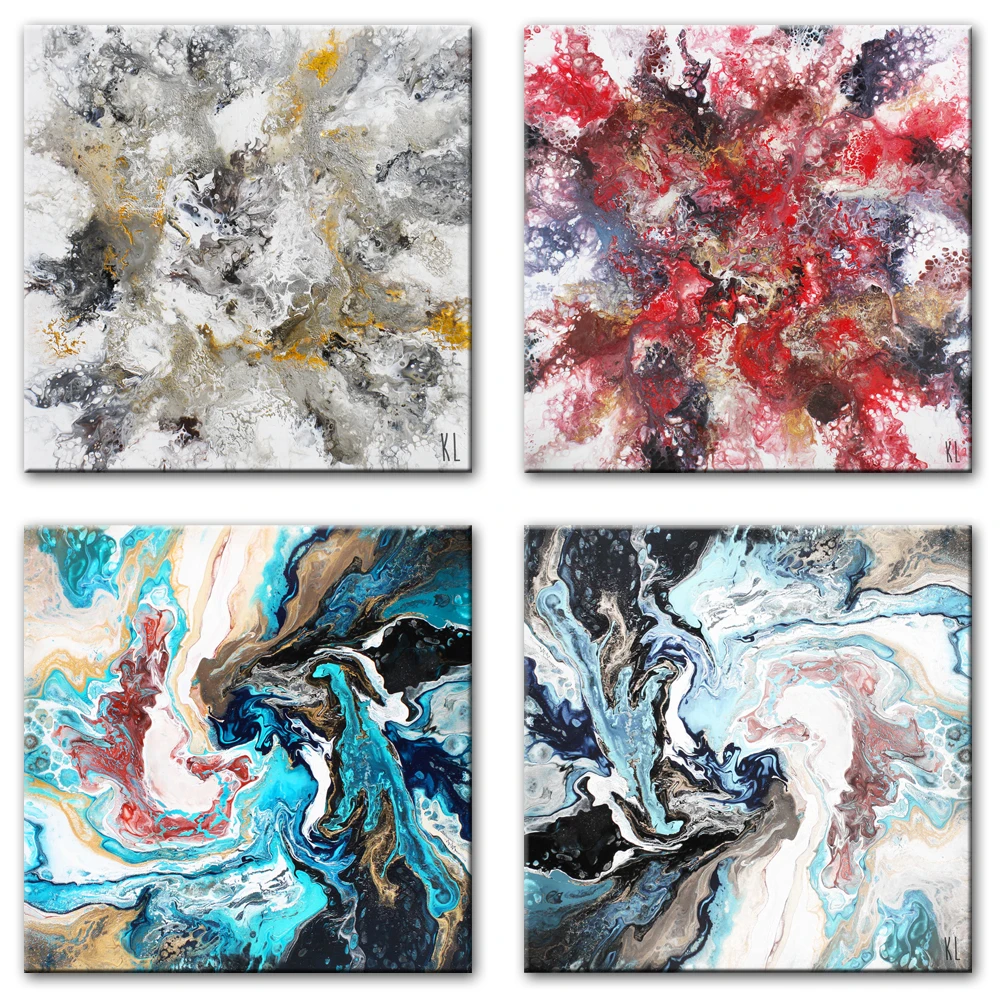 Abstrract Wall Art Canvas Paintings For Living Room Posters And Prints Modern Pictures Cuadros Decoration | Дом и сад