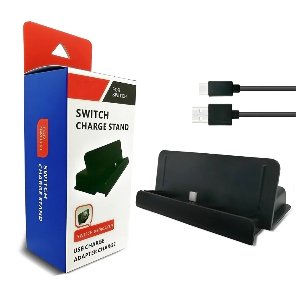 Зарядная док станция 2 в 1 с USB Type C для Nintendo Switch|console stand|station chargerstation charge usb |