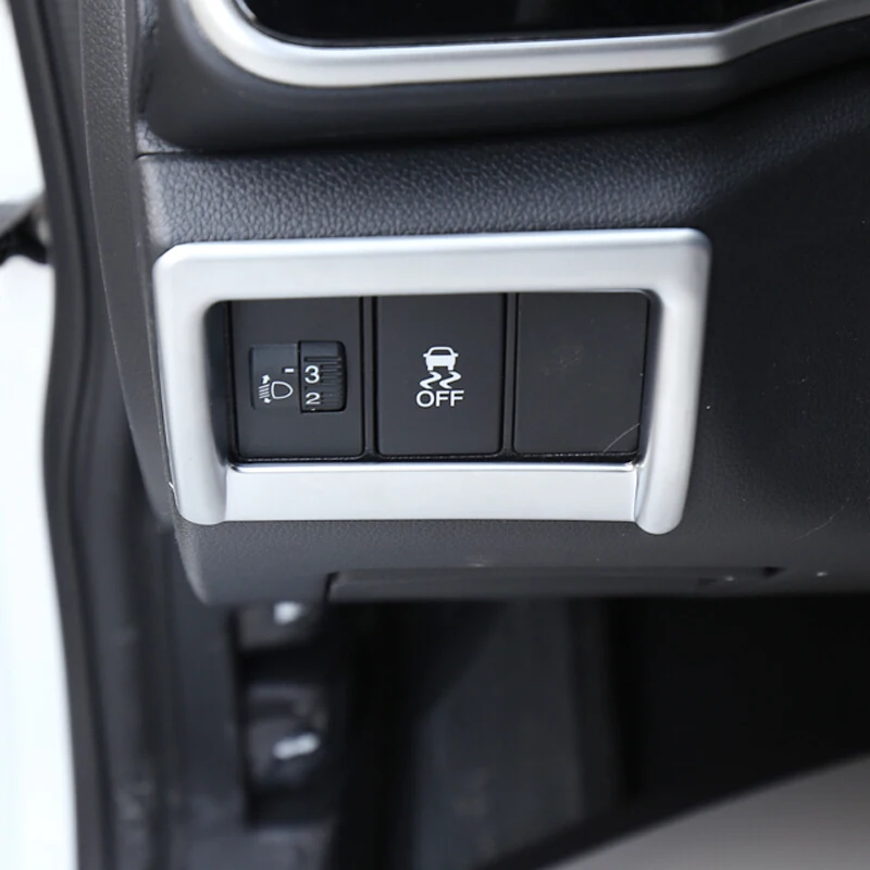 

For Honda City Sedan 2014 2015 2016 accessories ABS Matte Car Headlamps Adjustment Switch frame Cover Trim car Styling