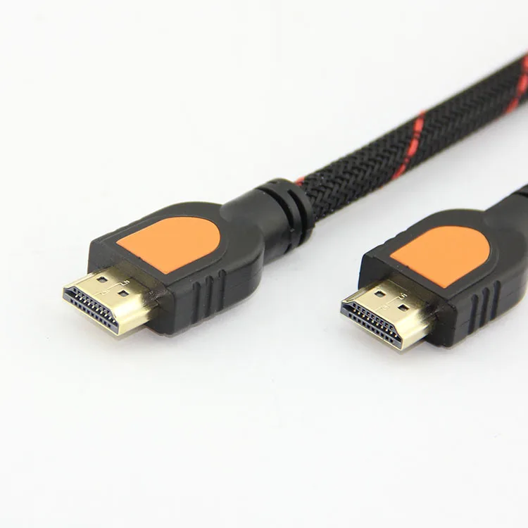 Желтый Kinfe лучшее качество позолоченный HDMI кабель адаптер для HDTV 1080p высокая