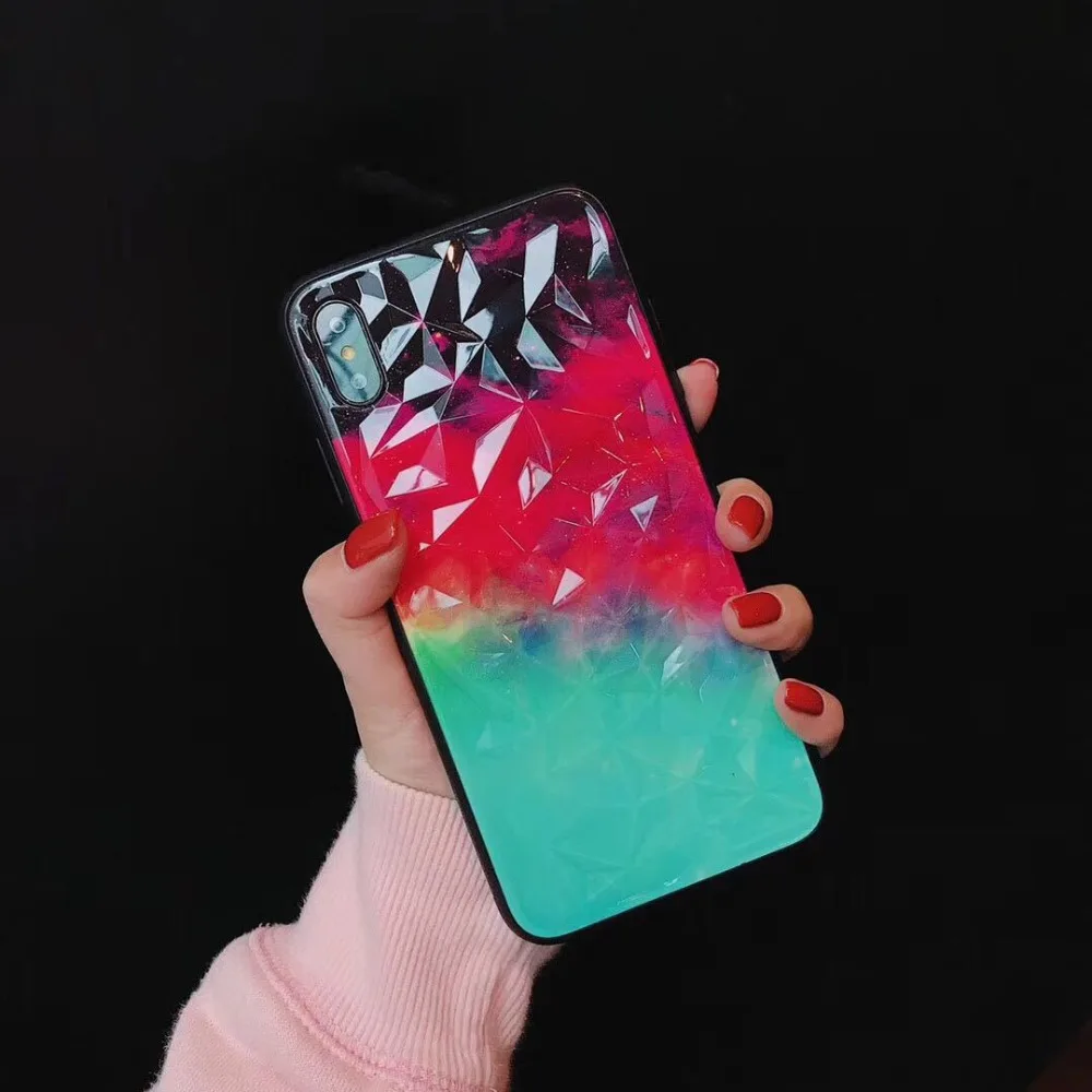 COPEONE Мягкие TPU чехол для iPhone 7 Plus 6 6s в форме ромба телефон случаях iphone 8 X XR XSMAX