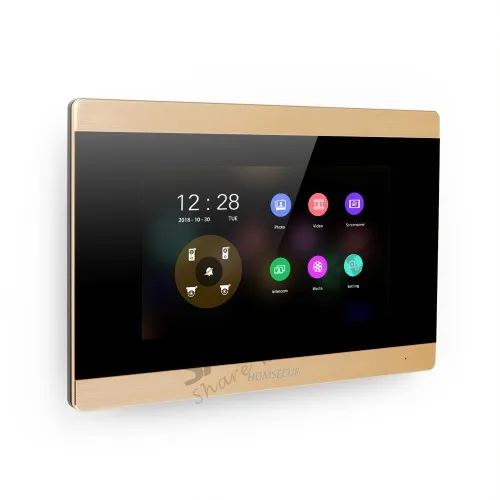 HOMSECUR 4 провода Hands-free AHD видео и аудио Домашний домофон с наружным контролем пароль брелок разблокировка BC071HD-G+ BM715HD-G