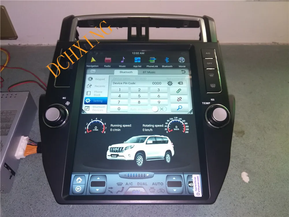 12,1 ''tesla стиль Android 8,1 автомобильный dvd-плеер gps навигация для Toyota Land Cruiser Prado 2010 2011 2012 2013 PX6 CARPLAY