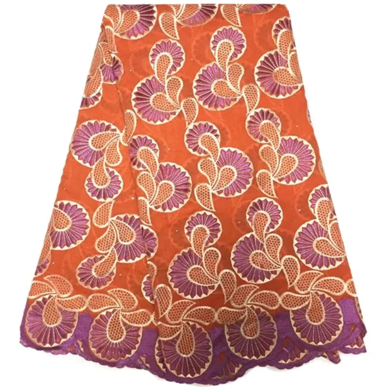 Multi Цвет в нигерийском стиле Кружево ткани 2017 Африканский швейцарский вуаль