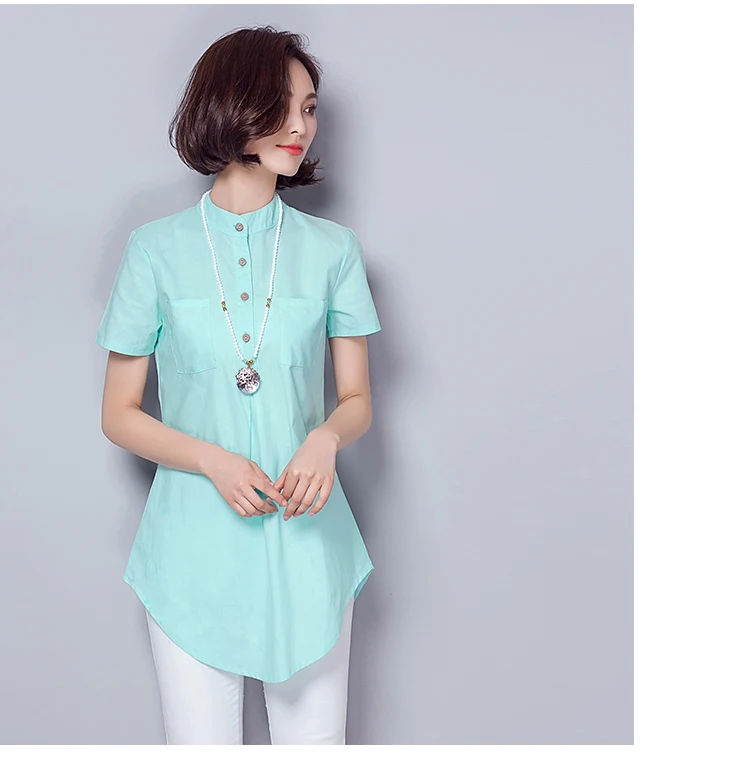 Большие размеры топы blusas feminina 2017 корейские весенне-летние женские рубашки белые