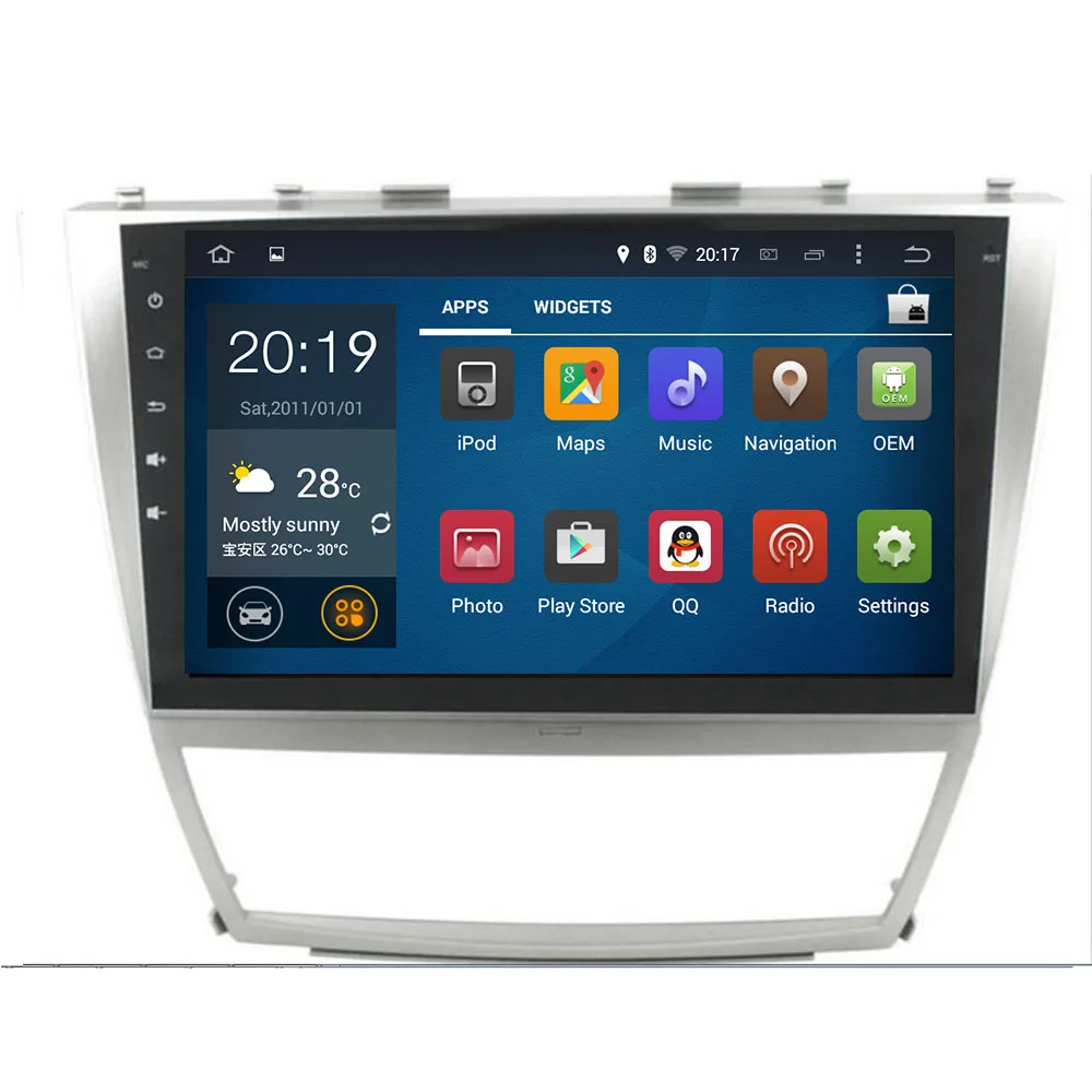 1024*600 2Din Android 10 4 Гб RAM автомобильный DVD для TOYOTA CAMRY AURION v40 2007 2008 2009 2010 2011 авто радио