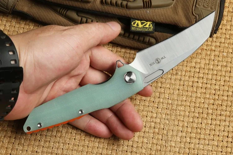 Два солнца G10 Ручка TS48 D2 лезвие Флиппер мяч пивоварения складной нож Кемпинг
