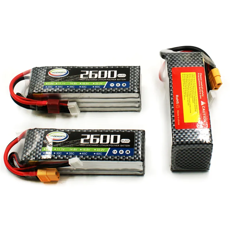 Аккумулятор LiPo 6S 22 2 в 2600 мАч 35C RC для вертолета автомобиля лодки танка дрона