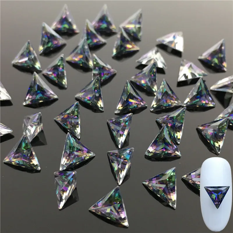 Fashion 3D Nail Art Crystal Hot Drill High Quality Glamour Diamond Rhinestone Dip Shape Decoration | Дом и сад