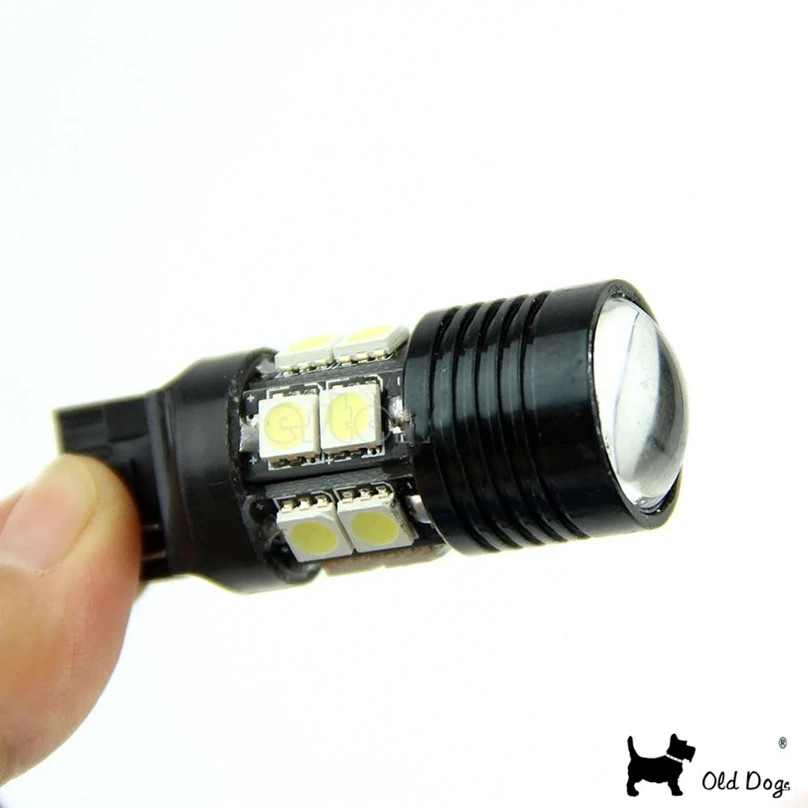1 комплект T20 7440 W21W 7443 белый CREE чип R5 + 12 SMD светодиодный для стайлинга автомобилей