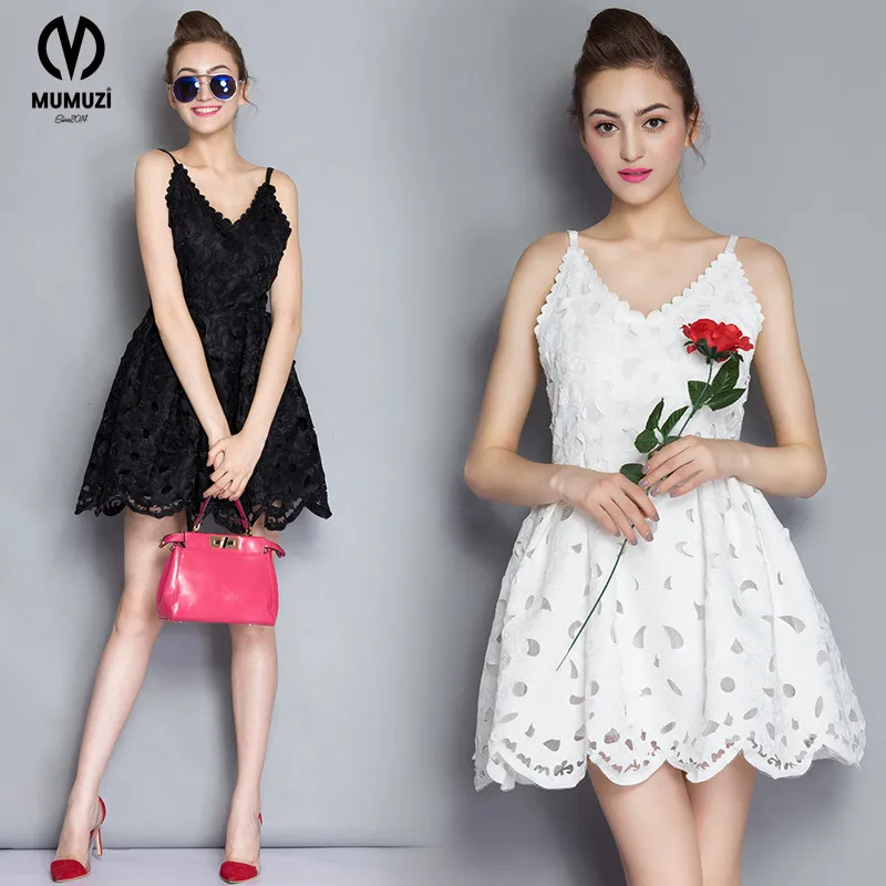 Платье для автопортрета Белое и черное кружевное платье ручной работы с