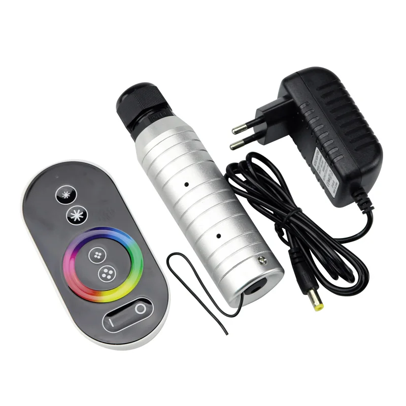 Touch RF remote DC12V 6 Вт RGB светодиодный волоконно-оптический двигатель с радиочастотным пультом дистанционного управления для звездного неба украшения потолка - Испускаемый цвет: Touch RF remote
