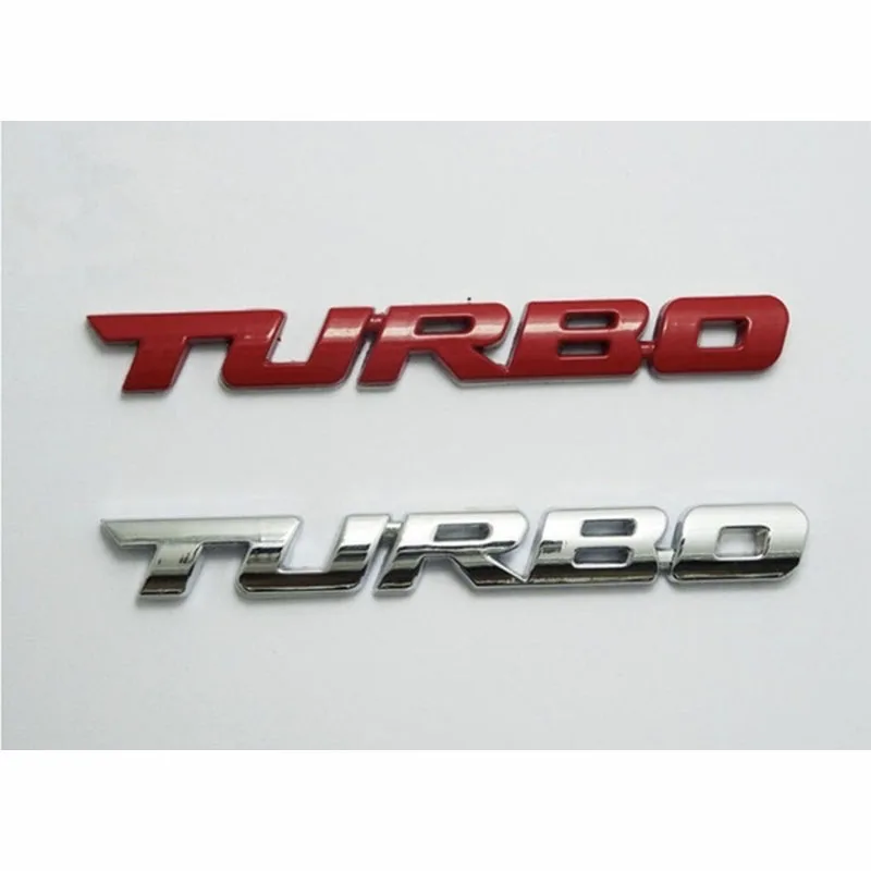 Стайлинга автомобилей 3D Металлическая Эмблема Turbo Стикеры тела сзади значок