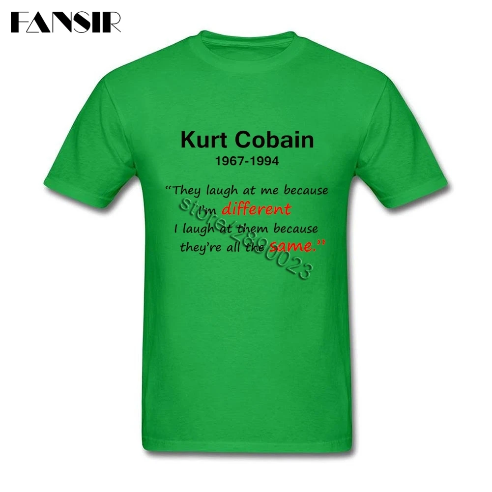 Kurt Cobain Мужская футболка Топ дизайн для мужчин пользовательские хлопок короткий