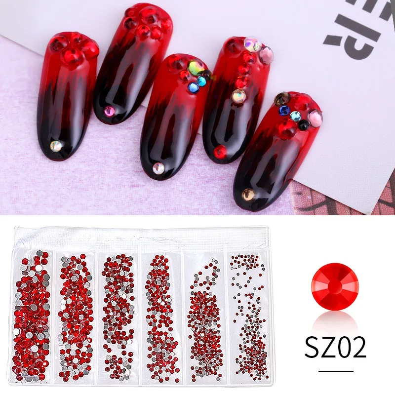 PinPai 1300 шт Блестящий Кристалл для дизайна ногтей Стразы Decorashion алмазные Советы