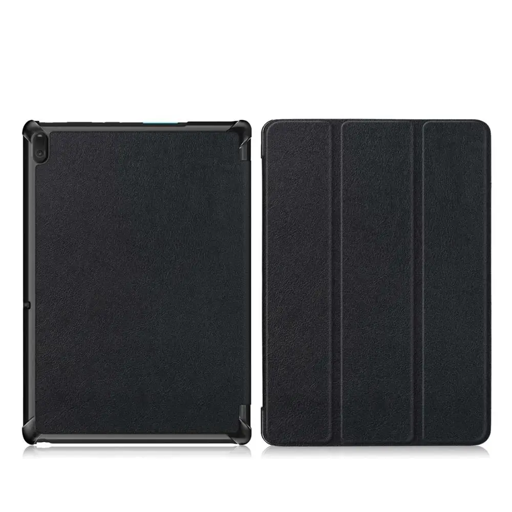 E10-KST-Black Тонкий магнитный складной чехол для lenovo Tab E10 TB-X104F TB X104F из искусственной кожи чехол-подставка для lenovo Tab E10 чехол - Цвет: E10-KST-Black