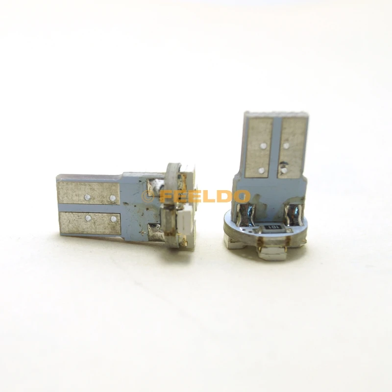 FEELDO 4 шт. DC12V T10/194/168 клиновидный 1 Вт 1210 5SMD светодиодный белый светильник для